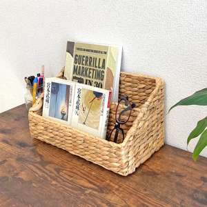 Accessoires de bureau, porte-revues en jacinthe d'eau, organisateur, conteneur de bureau pour le rangement de fichiers et de brochures - Product Image 6