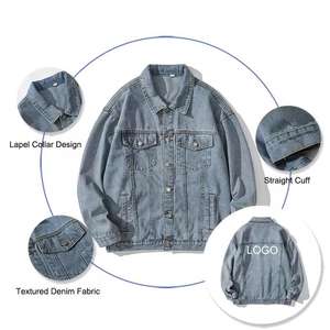 Moda 2024 otoño nueva chaqueta de mezclilla para hombre ropa de trabajo de moda suelta chaqueta informal chaqueta de camisa de mezclilla - Product Image 4