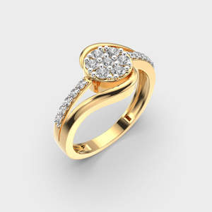 Tension Set Bezel Set Executive Diamond Ring 1.50 Carat Round Cut Lab Grown Diamond Engagement Ring Women's Gifts Ring - Product Image 2