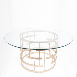 Centre de table fer verre clair matériel Style moderne salon forme d'arbre article couleur or 20x20x30 pouces - Product Image 3