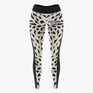 Elegantes mallas de mujer, de longitud completa, tela elástica suave, ajuste cómodo para yoga, correr, gimnasio y sublimación de fitness - Product Image 1
