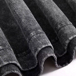 Haute qualité Vintage lavage à l'acide o-cou tricoté hommes T-Shirt 200 grammes respirant pour concepteur impression T-Shirt pour homme - Product Image 2