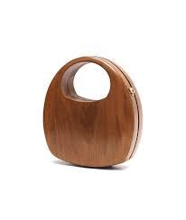 Bolso de mano de madera de acacia natural hecho a mano para mujeres y niñas, bolso elegante de madera para bodas y fiestas, nuevo diseño y precio económico. - Product Image 3