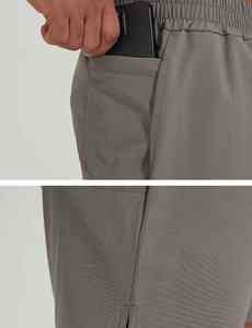 Pantalones Cortos Deportivos Casuales Sólidos, Talla Estadounidense, Secado Rápido, Algodón y Poliéster, Bolsillo Lateral, para Gimnasio, Correr, Fitness, para Hombre - Product Image 5