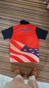 T-shirt col rond personnalisé pour hommes en jersey de coton spandex imprimé numériquement avec logo tissu tricoté teint par immersion avec broderie photo réelle - Product Image 5