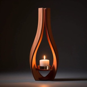 Wooden <b>Pillar</b> <b>Candle</b> Stand - Product Image 6