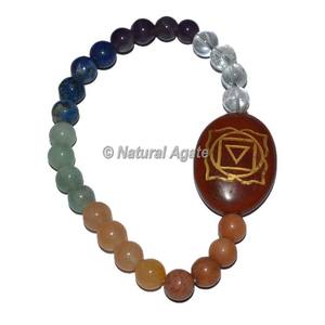 Trending Gemstone <b>Bracelets</b> 7 <b>Chakra</b> Tumbled <b>Bracelet</b> Wholesaler and Supplier of Seven <b>Chakra</b> <b>Bracelets</b> - Product Image 5