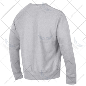 เสื้อสเวตเตอร์ผ้าฟลีซถักแบบกลับด้านลายพิมพ์โลโก้ด้านหน้าสีเทา - Product Image 2