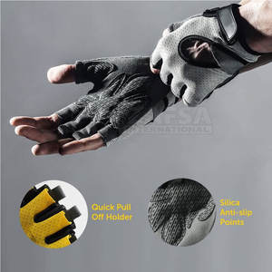 Best Price Custom Name Printed Fitness <b>Gloves</b> 100% Polyester Leather-Made Sports Wear New Arrival Training <b>Gloves</b> for <b>Weight</b> - Product Image 2