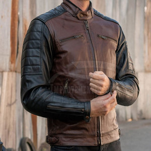 Chaqueta de moto de cuero deportiva de marca privada Chaquetas de moto de cuero de alta calidad a bajo precio - Product Image 3