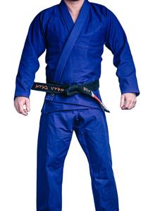 Kimono brasileño de Jiu Jitsu BJJ de alta calidad, ropa de artes marciales, bordado directo de algodón 100%, Jiu Jitsu Gi azul al mejor precio - Product Image 5