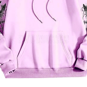 Ropa de calle de manga larga Sudaderas con capucha bordadas de moda para mujer hechas en el mejor material Sudaderas con capucha bordadas - Product Image 6