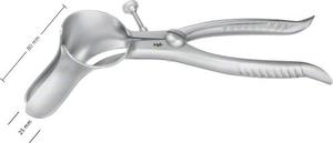 Instrumentos quirúrgicos manuales de acero inoxidable Renix International 85mm X 25mm Longitud DE TRABAJO 220mm Longitud total-Pratt Speculum - Product Image 2