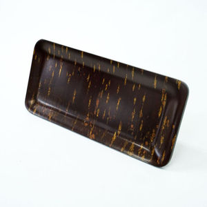 Highest Quality <b>Large</b> Size Home and Hotel Food Dessert Serving <b>Tray</b> Attractive Design Customized Shape Horn Metal <b>Tray</b> - Product Image 5