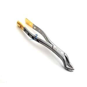 Instrumento Dental con mango dorado de acero inoxidable Premium, fórceps de extracción molar superior derecho para Manual de extracción de dientes quirúrgicos - Product Image 6