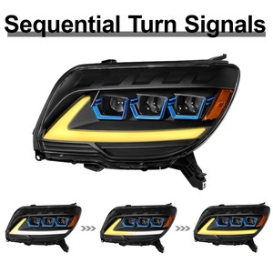 ไฟหน้าโปรเจคเตอร์ LED แบบสามดวง LUMA รุ่นใหม่ พร้อมไฟ DRL LED สำหรับรถยนต์<span class=keywords><strong>โต</strong></span><span class=keywords><strong>โย</strong></span><span class=keywords><strong>ต้า</strong></span> 4Runner Hilux Surf รุ่นที่ 4 ปี 2006-2009 - Product Image 5