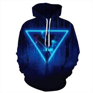 Sudadera con capucha de Otoño Invierno para hombre con patrón sólido nuevo cuello con capucha Casual Hip Hop pulóver sudadera gran oferta diseño de sublimación - Product Image 6