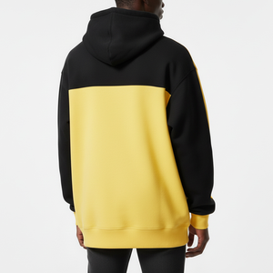 Sweat-shirts à capuche pour hommes surdimensionnés et lourds en gros, brodés, bicolores, coupe-vent, respirants, teints en uni - Product Image 2