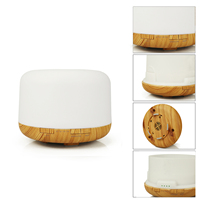 Diffuseur d'huiles essentielles pour la maison de 500 ml avec éclairage LED moderne et humidificateur d'air