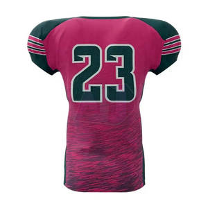 Ensembles d'uniformes de football américain en gros 2025, respirants, manches courtes, en tissu polyester/spandex, couleur et logo personnalisés, haute qualité - Product Image 4