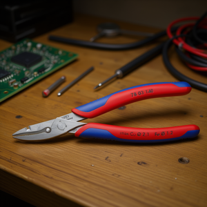 Ciseaux et cisailles électroniques Knipex Super Knips XL à tête polie XL avec poignées multi-composants en acier INOX - Product Image 3