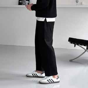 Pantalones de hombre HOOR, pantalones casuales de ajuste cónico coreano para hombre, pantalones diarios de algodón elástico de 4 vías, ropa de calle Unisex, 5 colores H4007 - Product Image 1