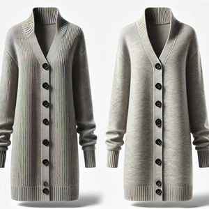 <b>Women's</b> Plus Size V-Neck Full Sleeve Casual Cardigan <b>Sweater</b> Covered Buttons Viscose/Cotton Blend Regular Length All Seasons - Product Image 4