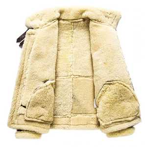 Áo khoác da cừu nguyên chất cao cấp dành cho nam, kiểu dáng ôm sát, chất liệu da thật <span class=keywords><strong>100</strong></span>%. - Product Image 3