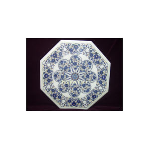 Unique Design <b>Table</b> Top Made With Outstanding Workmanship Exclusive High Quality Octagonal Shape Marvelous White Marble - Product Image 1