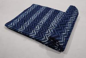 ผ้าฝ้ายเนื้อผ้าระบายอากาศได้ดีจาก100% ผ้าฝ้ายทำมือพิมพ์ลายบล็อกเป็นมิตรต่อสิ่งแวดล้อมแบบดั้งเดิมมรดกทางวัฒนธรรม - Product Image 4