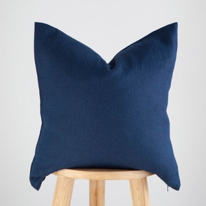 100% Cotton Canvas Cushion Cover Royal Blue Premium Thick Sofa <b>Pillow</b> Case Decorative Home Use - Product Image 2