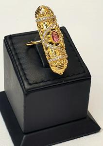 Material de latón de joyería de tendencia árabe chapado en oro de 24 quilates con diseño elegante - Product Image 2