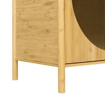 Produsen dan eksportir Desain interior kabinet aksen kayu Solid