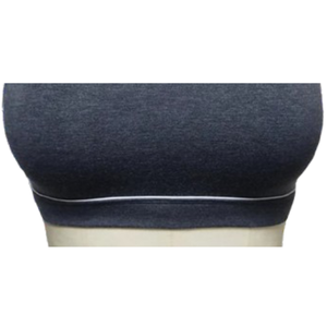 Soutien-gorge de sport à maintien élevé pour femme, 95 % coton, 5 % élasthanne, respirant, séchage rapide, motif uni, ourlet côtelé élastique, bretelles ajustables - Product Image 3