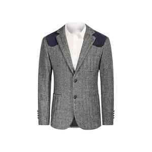 Blazer para Hombre de Alta Calidad, Estilo Italiano, de Un Solo Pecho, de Poliéster y Algodón, Antiarrugas y Transpirable, con Botones y Estampado Ejecutivo - Product Image 4