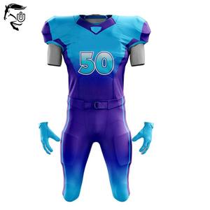 Conjuntos de uniformes de fútbol americano unisex con logotipo personalizado OEM/ODM 2025 | Ropa deportiva sublimada de poliéster de alta calidad" - Product Image 2