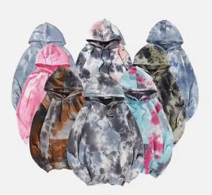Dernier modèle Sweats à capuche Tie Dye pour femmes Sweats à capuche respirants anti-rétrécissement et anti-rides pour femmes avec service OEM - Product Image 2