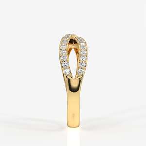 Bague Infinity Grace en or 18 carats avec diamant cultivé en laboratoire - Product Image 3