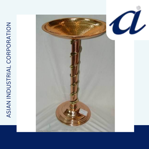Bain d'oiseau de fabrication indienne avec bol en cuivre et support en métal ornements de jardin de bain d'oiseau à vendre par les exportateurs - Product Image 3