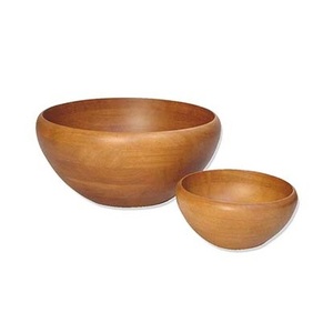 Bol en bois d'acacia naturel de bonne qualité taille personnalisée nouveauté bols de service alimentaire pour la vaisselle - Product Image 5