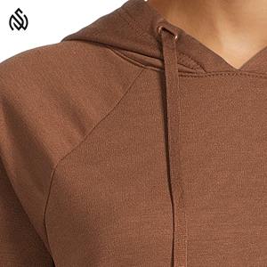 Sudadera con capucha de manga larga para mujer con diseño personalizado al mejor precio Ropa de invierno de secado rápido-Hecho de algodón MOQ bajo - Product Image 5