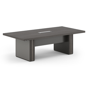 Customizable <b>Large</b> Gray Meeting Table Commercial Modular Office <b>Desks</b> Durable MFC Wood School Hospital Conference Furniture - Product Image 4