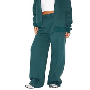 Ensemble de survêtements élégants pour femmes, sweat-shirt zippé de couleur unie et pantalon décontracté pour l'automne et l'hiver - Product Image 4
