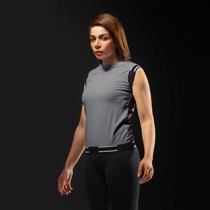 Camiseta sin mangas de gimnasio para mujer de alta calidad, ropa deportiva de punto elástica cómoda, ropa deportiva informal de moda para hacer ejercicio - Product Image 3