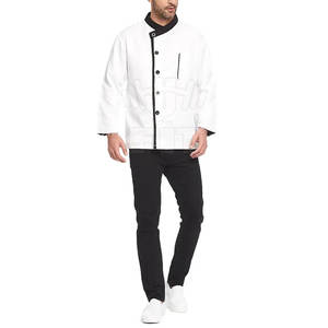 Uniforme de Chef para Hombre y Mujer, de Manga Corta, con Logotipo Personalizado, 100% Algodón de Alta Calidad, Tejido Transpirable, para Uso en Restaurantes y Bares - Product Image 5