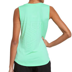 Camiseta sin Mangas para Mujer de Calidad Superior con Logotipo Personalizado, Algodón/Fibra de Bambú, Transpirable, de Secado Rápido, Informal, Fabricada en Fábrica, Último Diseño, Popular - Product Image 5