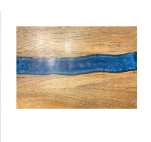 Planche à découper japonaise en résine époxy, planche à découper faite main, en bois d'acacia et légumes en bois - Product Image 4