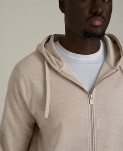 Sweat à capuche en molleton français pour homme de haute qualité, 100% coton, poids lourd, coupe ajustée, respirant, broderie personnalisée de lettres - Product Image 1