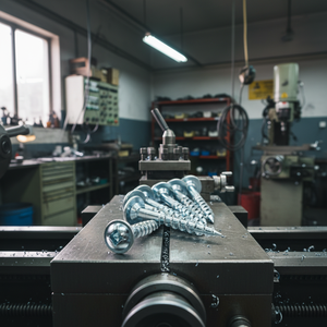 Vis à bois métrique à tête fraisée, autotaraudeuse, à empreinte Phillips/Pozi, en acier au carbone/acier inoxydable zingué, filetage grossier, CLASSE 4 - Product Image 1