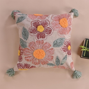 ปลอกหมอนผ้าฝ้ายนุ่ม100% ทรงกระต่ายสี่เหลี่ยมจัตุรัสปลอกผ้ากำมะหยี่หรูหราสำหรับใส่เบาะ - Product Image 1